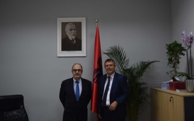 Pritja e Inspektorit të Përgjithshëm me Ambasadorin Francez